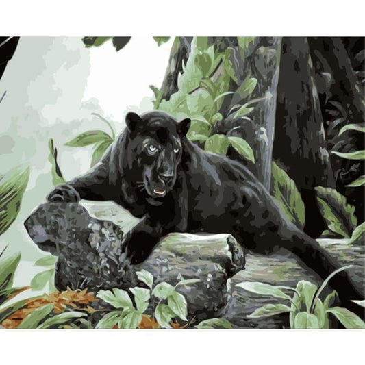 Leopard Diy Paint By Numbers Kits WM-569 - NEEDLEWORK KITS