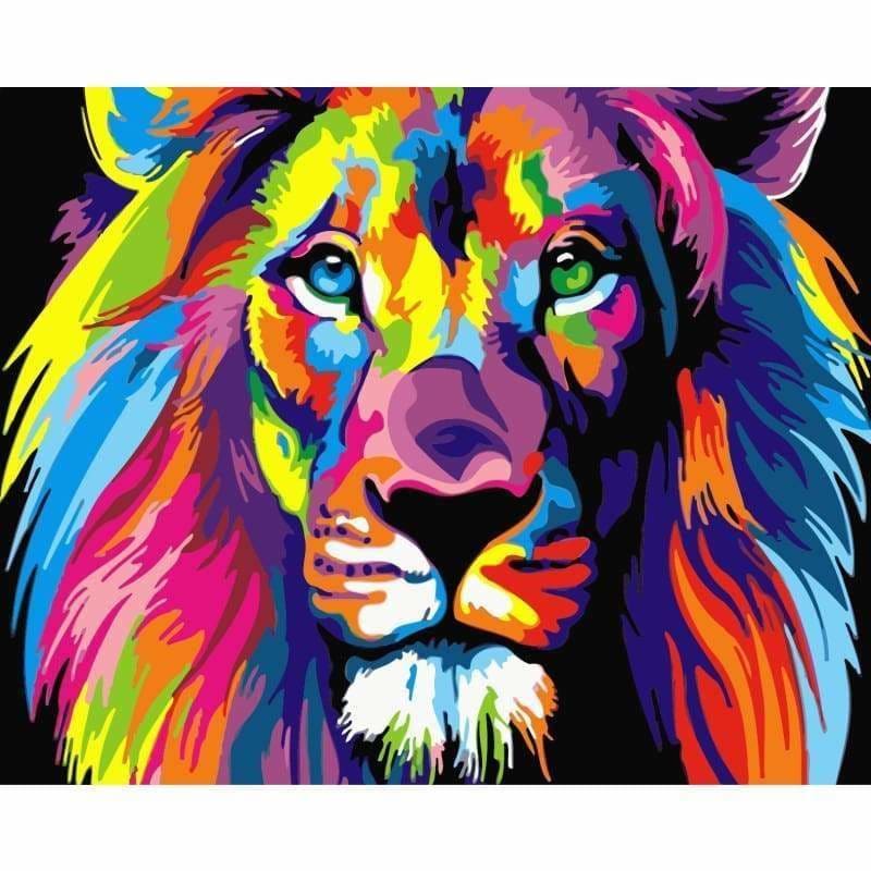 Lion Diy Paint By Numbers Kits WM-184 - NEEDLEWORK KITS