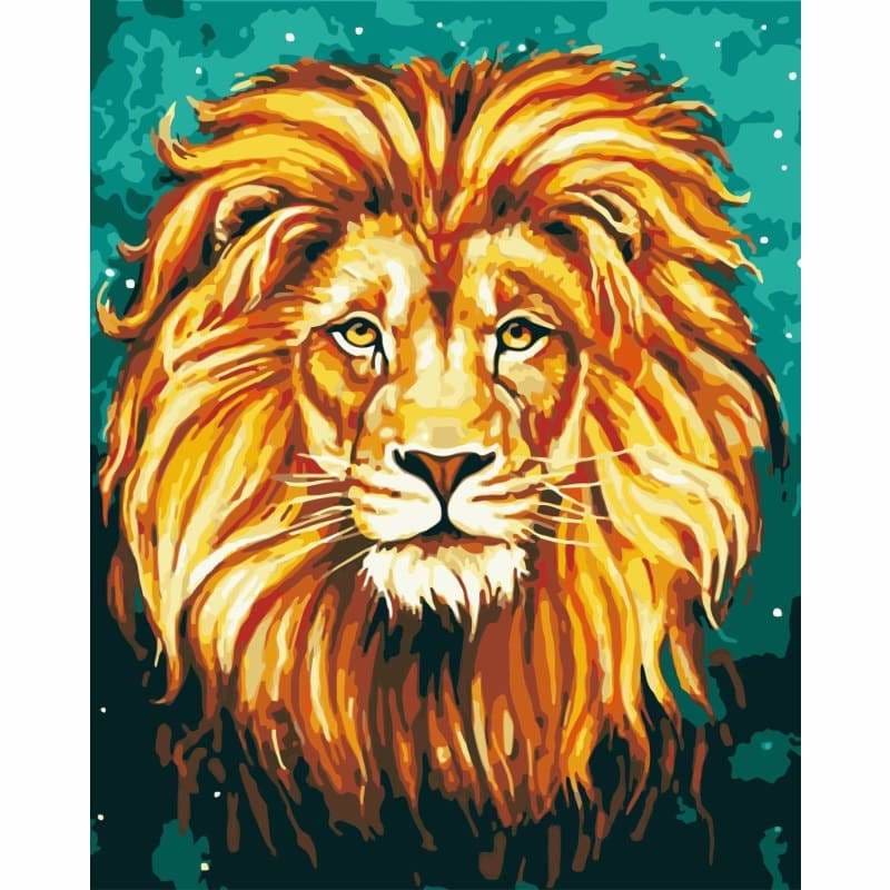 Lion Diy Paint By Numbers Kits WM-272 - NEEDLEWORK KITS
