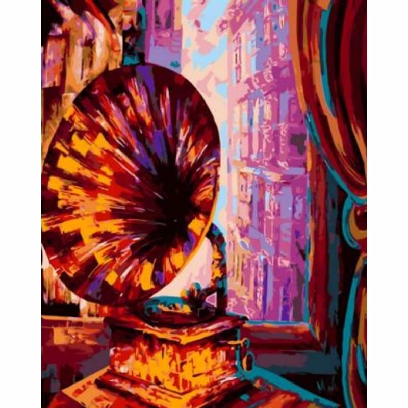 Musical Instruments Diy Paint By Numbers Kits ZXQ775-22 - NEEDLEWORK KITS