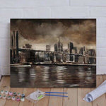 NY Brooklyn Bridge Paint By Numbers Kit