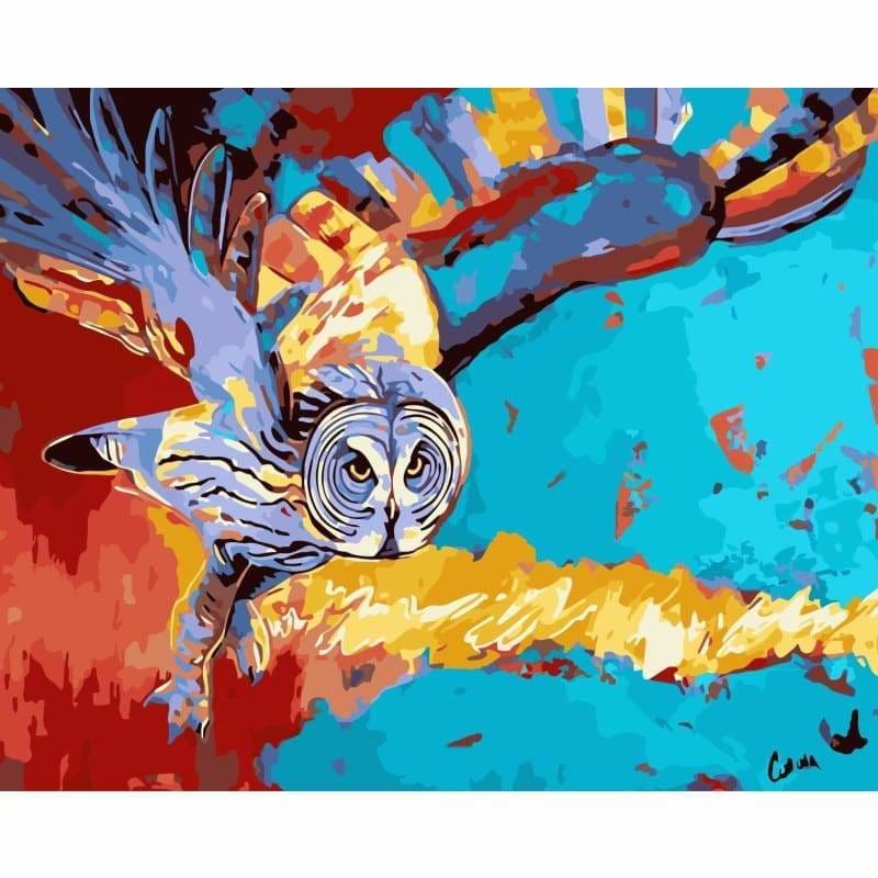 Owl Diy Paint By Numbers Kits WM-530 - NEEDLEWORK KITS