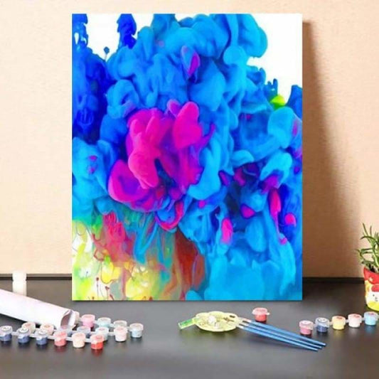 Paint By Numbers Kit Blue Water Bomb