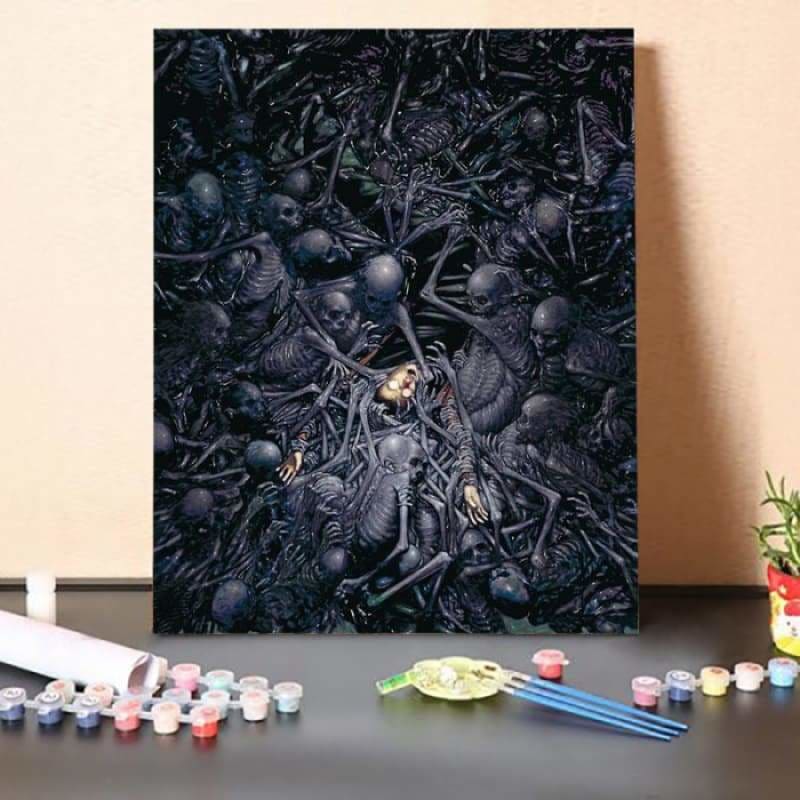 Paint by Numbers Kit-Burial Ground