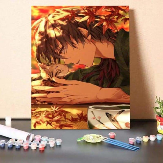 Paint by Numbers Kit-Cat Man