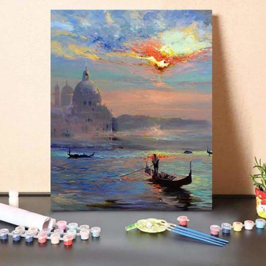 Paint by Numbers Kit City-state boat