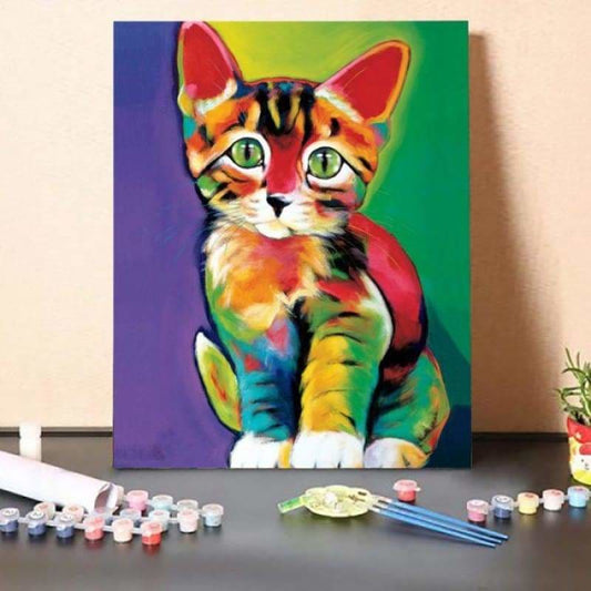 Paint by Numbers Kit – Colored Kitten