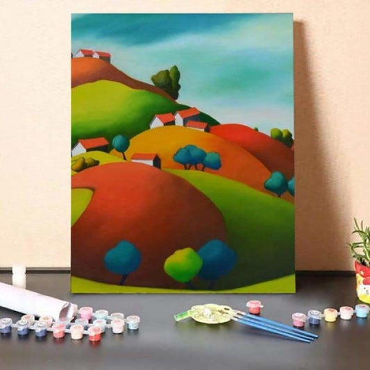 Paint By Numbers Kit-Colorful Mountions