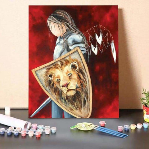 Paint by Numbers Kit-The Lion In You