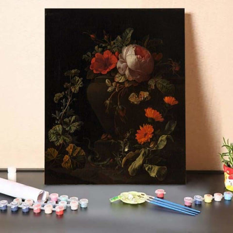 Paint by Numbers Kit-Flowers in a Jar