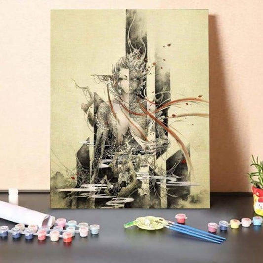 Paint by Numbers Kit-Half devil