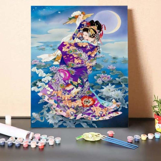 Paint by Numbers Kit-Japanese Classical Singer 18