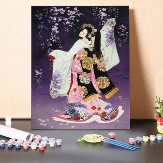 Paint by Numbers Kit-Japanese Classical Singer 2