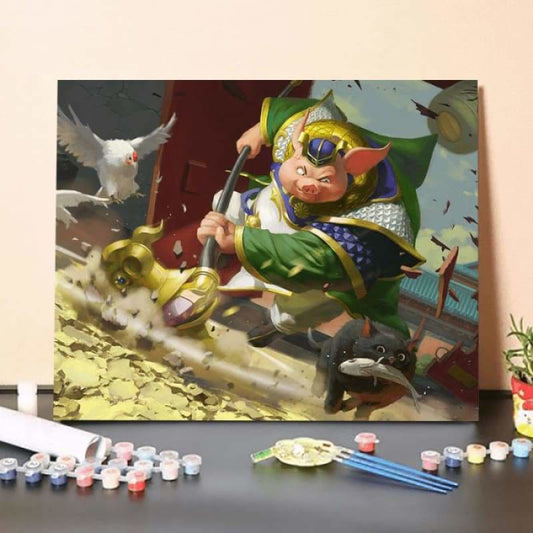 Paint by Numbers Kit-Marshal Pig