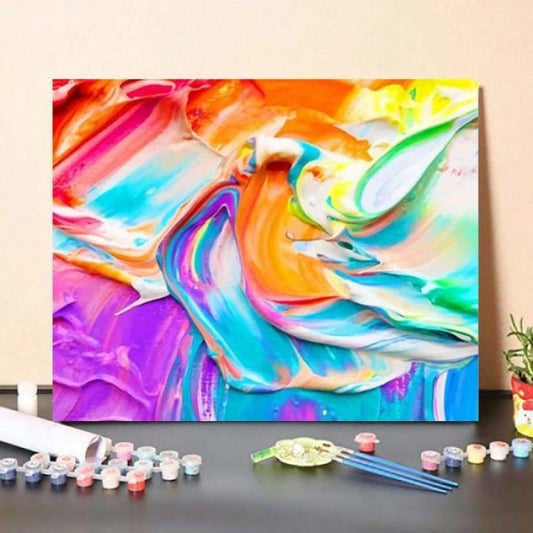 Paint By Numbers Kit Mixed Colorful