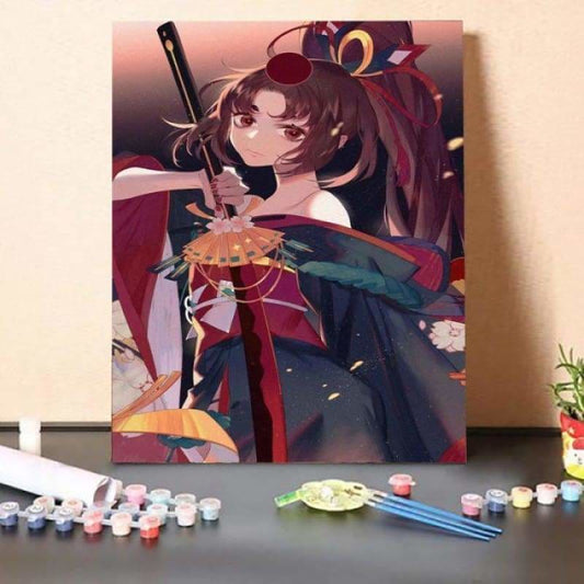 Paint by Numbers Kit-Miyamoto Nami