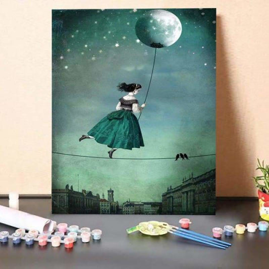 Paint by Numbers Kit-Moonwalk