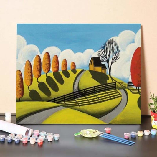 Paint By Numbers Kit Mustard Cottage