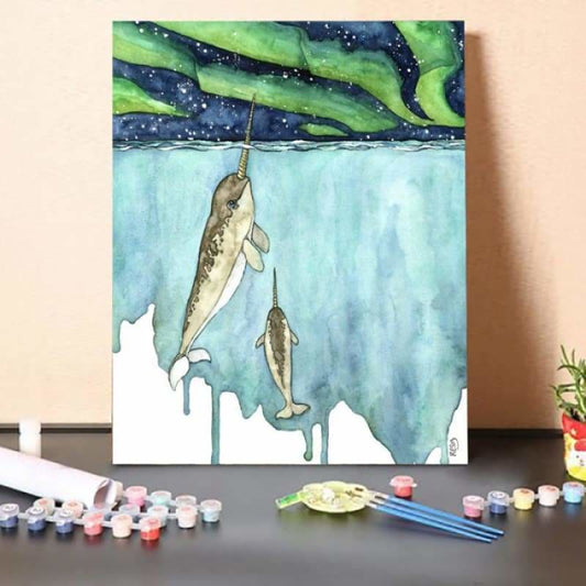 Paint By Numbers Kit – Narwhal Art