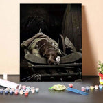 Paint by Numbers Kit-Night Watch Dog