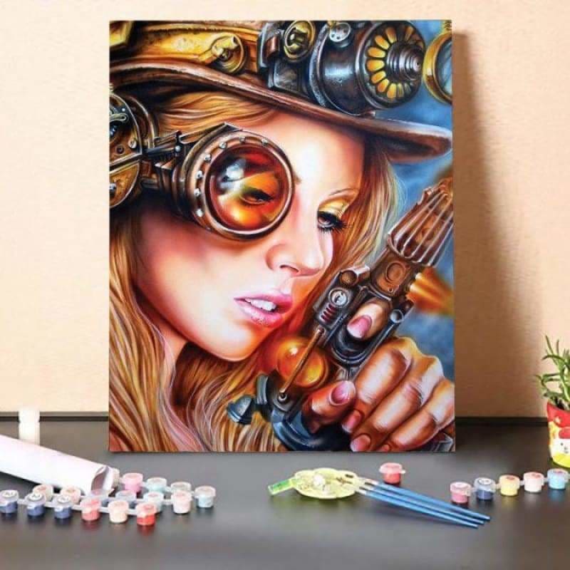 Paint By Numbers Kit-Policewoman