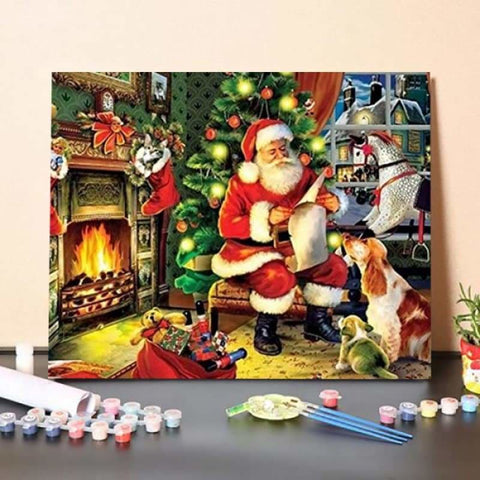 Paint By Numbers Kit – Santas Surprise 2