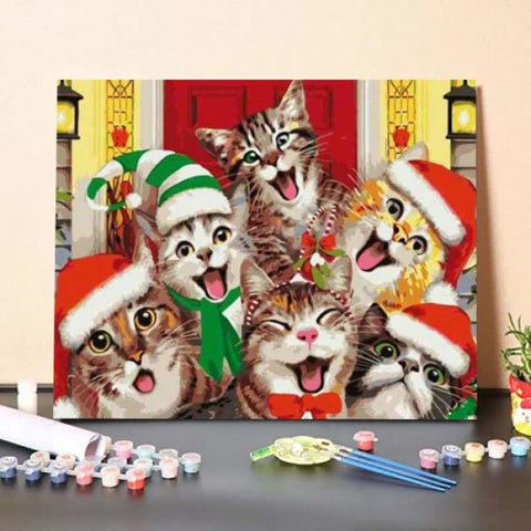 Paint By Numbers Kit -Six Christmas