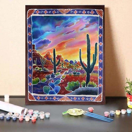 Paint By Numbers Kit Sonoran Desert Sunset