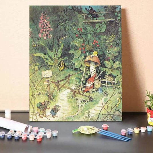 Paint by Numbers Kit-The Adventure Of Two Mice