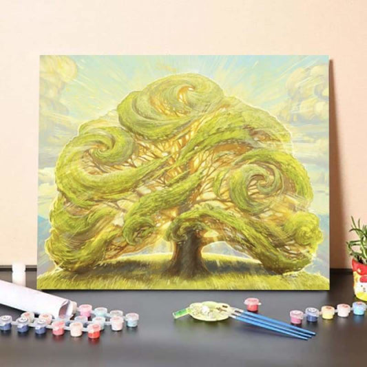 Paint by Numbers Kit The Oak on the Hill