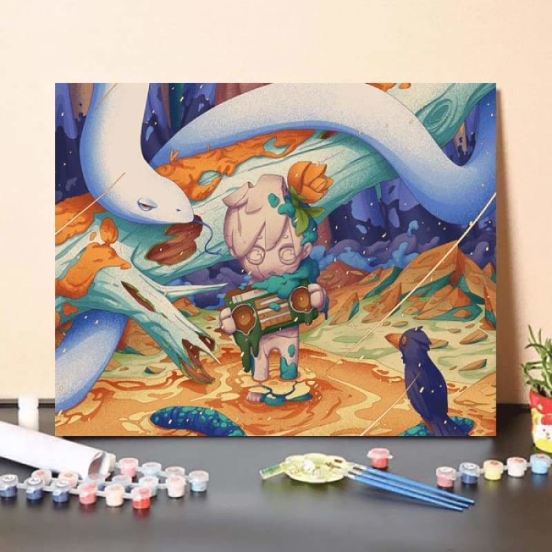 Paint by Numbers Kit-Tired boy