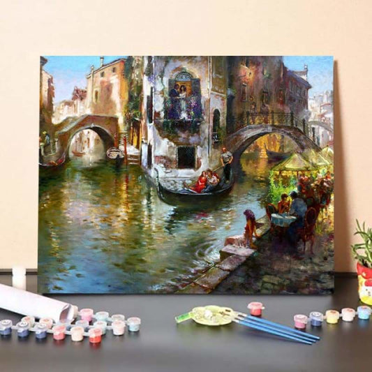 Paint by Numbers Kit-Waiting Bridge