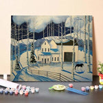 Paint by Numbers Kit-Winter Farm