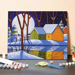 Paint By Numbers Kit-Winter River