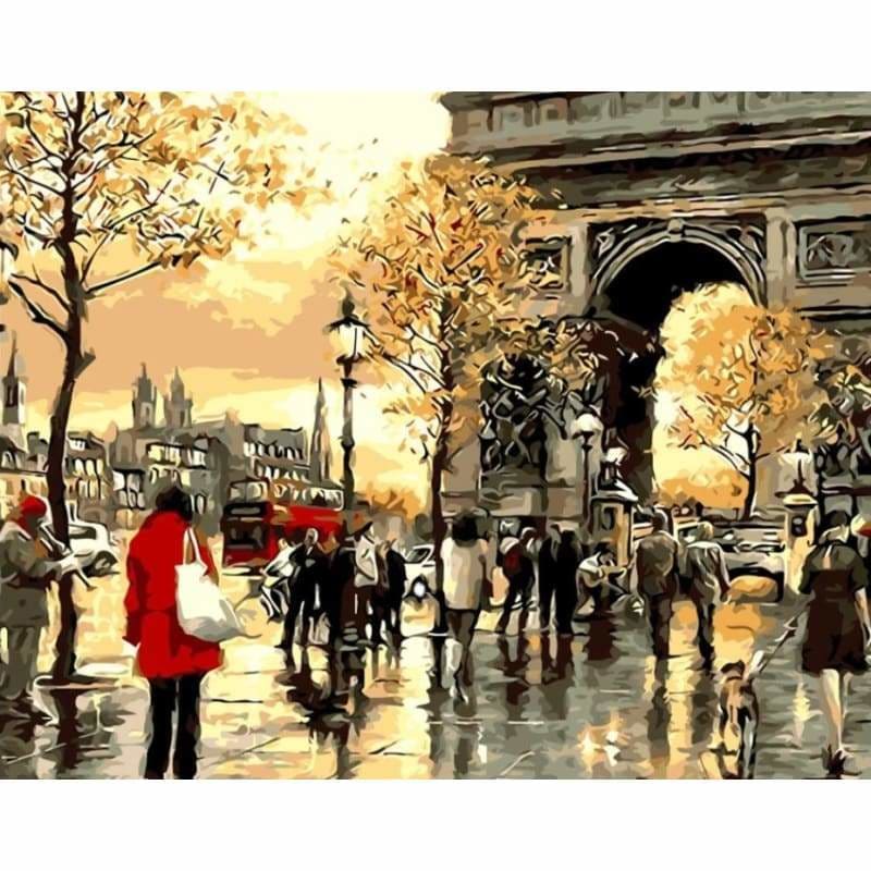 Paris Arc Triomphe Diy Paint By Numbers Kits VM92608 - NEEDLEWORK KITS