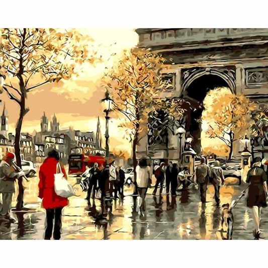 Paris Arc Triomphe Diy Paint By Numbers Kits VM92608 - NEEDLEWORK KITS