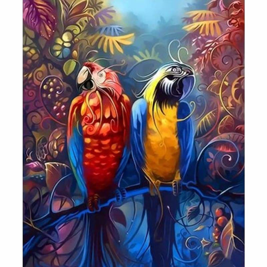 Parrot Diy Paint By Numbers Kits ZXQ3361 - NEEDLEWORK KITS