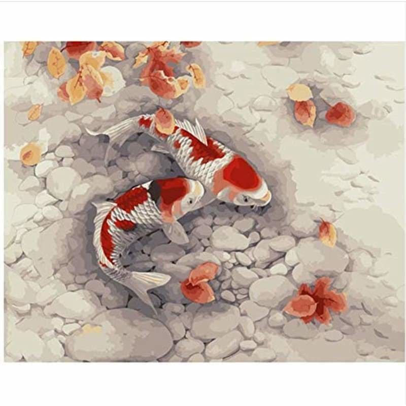 Pet Gold Fish Diy Paint By Numbers Kits YM-4050-055 - NEEDLEWORK KITS