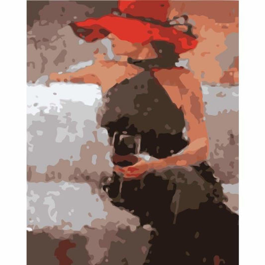 Portrait Woman Diy Paint By Numbers Kits WM-1570 ZXB407 - NEEDLEWORK KITS
