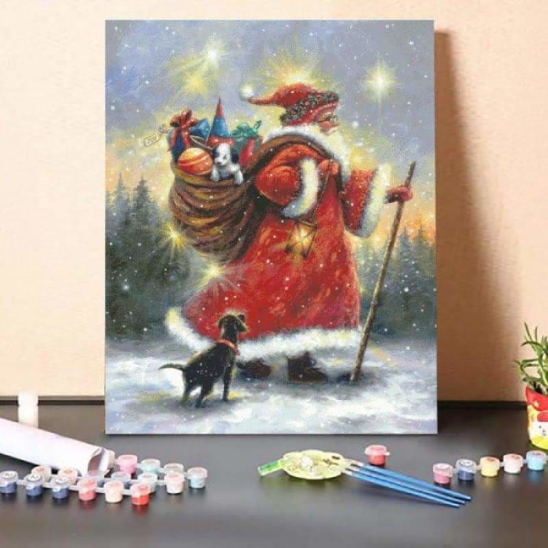 Strolling Santa – Paint By Numbers Kit