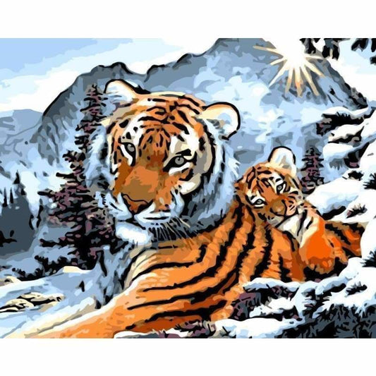 Tiger Diy Paint By Numbers Kits SY-4050-082 - NEEDLEWORK KITS