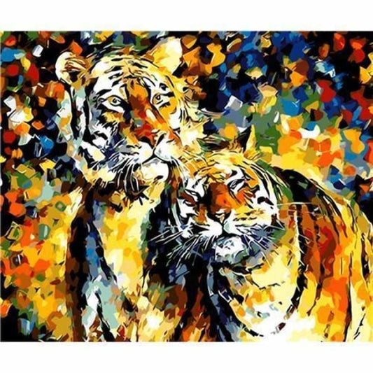 Tiger Diy Paint By Numbers Kits VM92792 - NEEDLEWORK KITS
