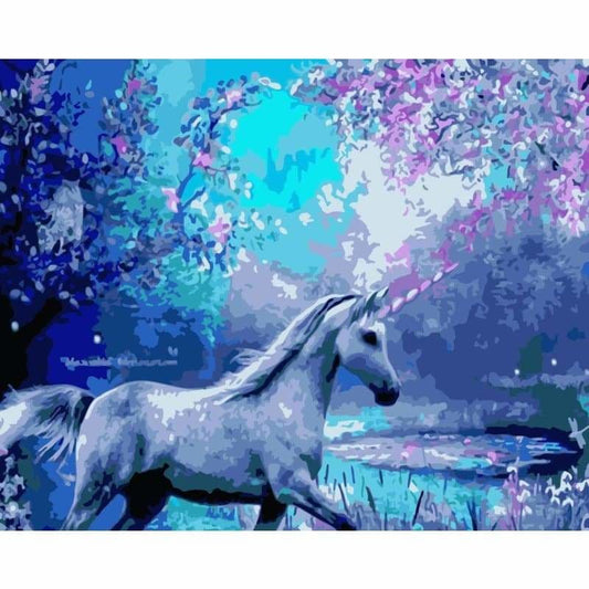 Unicorn Diy Paint By Numbers Kits WM-1109 - NEEDLEWORK KITS