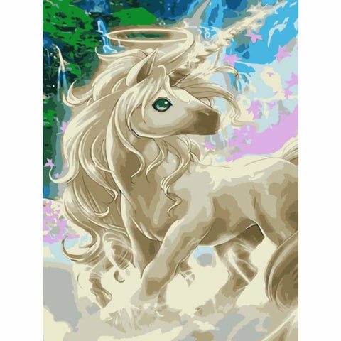 Unicorn Diy Paint By Numbers Kits WM-1599 - NEEDLEWORK KITS