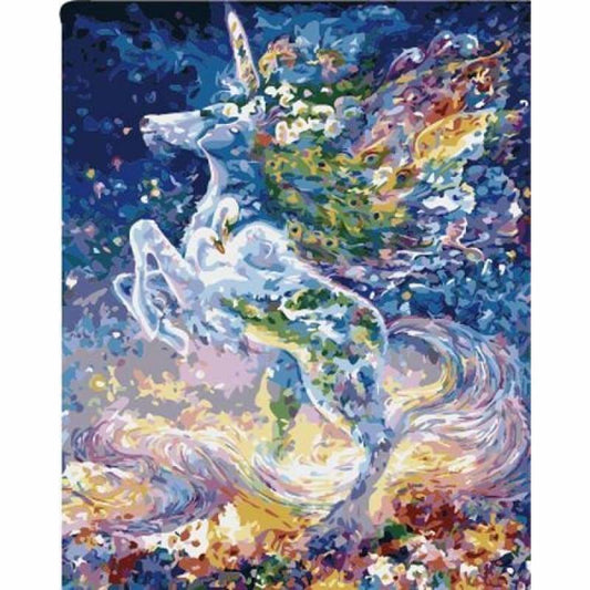 Unicorn Diy Paint By Numbers Kits ZXB891 - NEEDLEWORK KITS