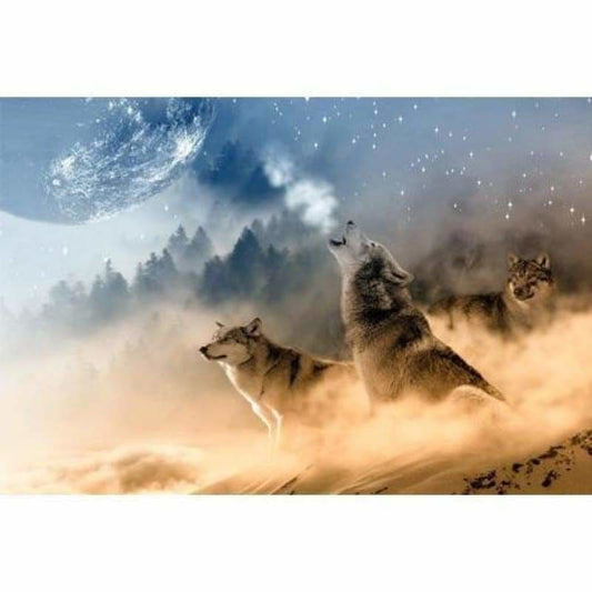Wolf Diy Paint By Numbers Kits PBN90222 - NEEDLEWORK KITS