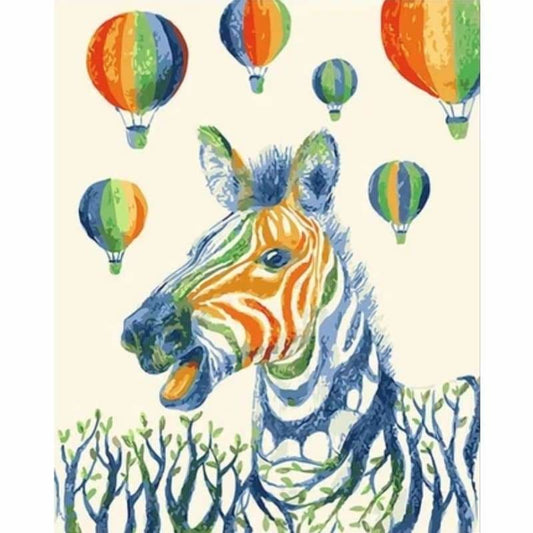 Zebra Diy Paint By Numbers Kits PBN30072 - NEEDLEWORK KITS